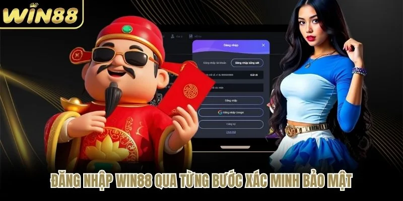 Đăng nhập WIN88&nbsp;qua từng bước xác minh bảo mật
